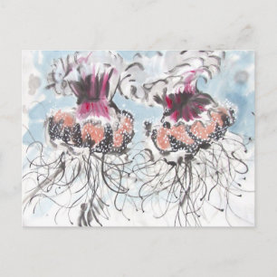 Cephea Jellyfish Detail Postkarte