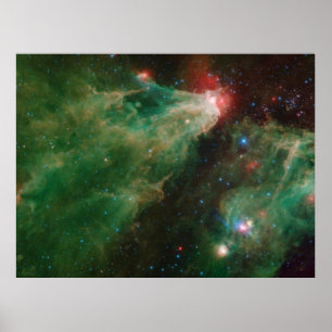 Cepheus B und C Green Nebula Poster