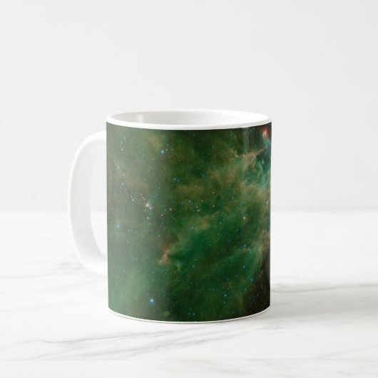 Cepheus B und C Grüner Nebel Kaffeetasse (Vorderseite Links)
