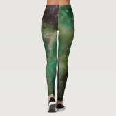 Cepheus B und C Grüner Nebel Leggings (Rückseite)