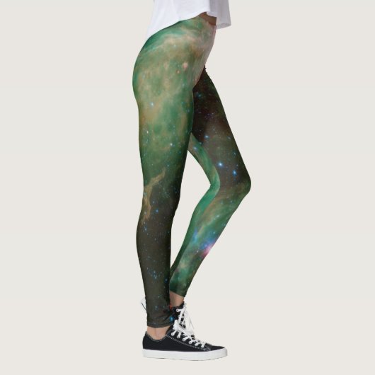 Cepheus B und C Grüner Nebel Leggings (Rechts)
