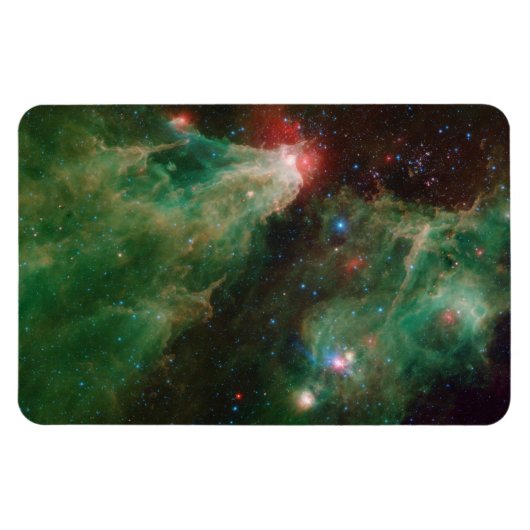 Cepheus B und C Grüner Nebel Magnet (Horizontal)