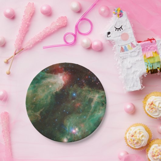 Cepheus B und C Grüner Nebel Pappteller (Party)