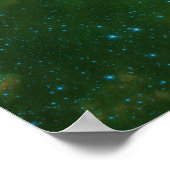 Cepheus B und C Grüner Nebel Poster (Ecke)