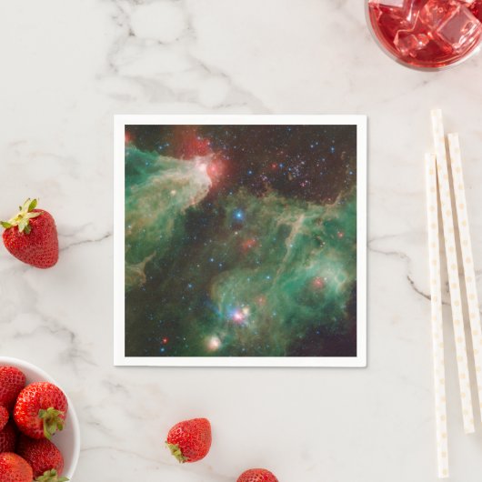 Cepheus B und C Grüner Nebel Serviette (Beispiel)