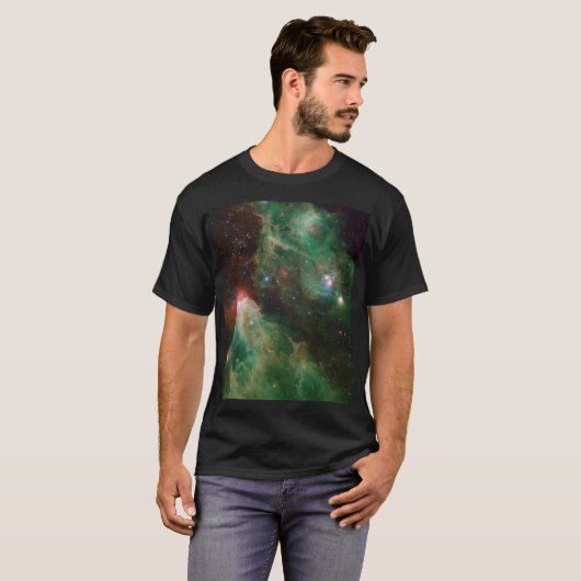 Cepheus B und C Grüner Nebel T-Shirt (Vorne ganz)