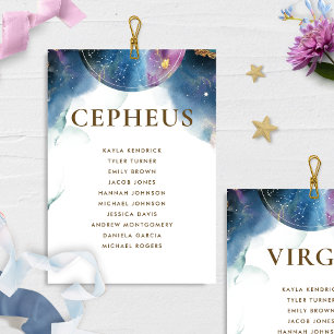 Cepheus Seating Chart Card mit Gastname
