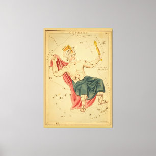Cepheus the King - Vintage Sternenkarte Leinwanddruck