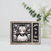 Cepy Little Child Pumpkin Patch Halloween Postkarte (Stehend Vorderseite)