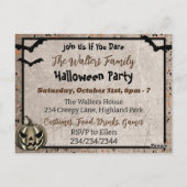 Cepy Little Child Pumpkin Patch Halloween Postkarte (Rückseite)