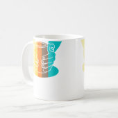 Ceramic Artist Vintage Style Pottery Kaffeetasse (Vorderseite Links)
