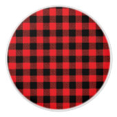 Ceramic Buffalo Plaid Keramikknauf (Vorderseite)