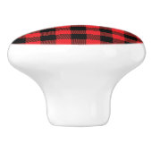 Ceramic Buffalo Plaid Keramikknauf (Seitenansicht)