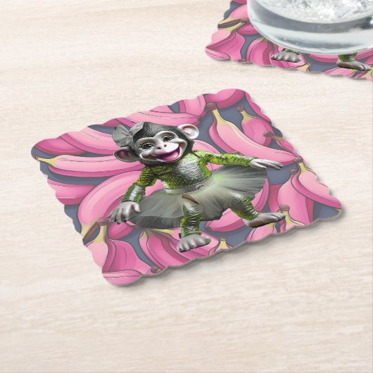 Ceramic Chimp Coaster Untersetzer (angewinkelt)