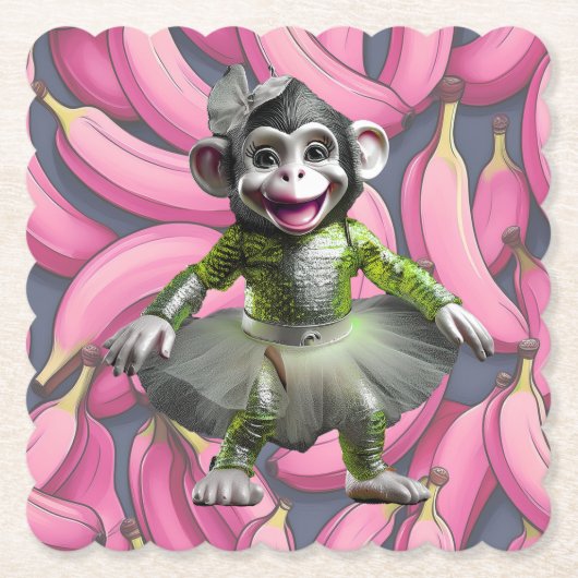 Ceramic Chimp Coaster Untersetzer (Vorderseite)