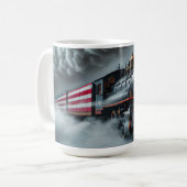 Ceramic Coffee Mug Freedom Steam Engine Kaffeetasse (Vorderseite Links)