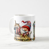 Ceramic Coffee Mug Sleeping Santa Gnome Kaffeetasse (Vorderseite Links)