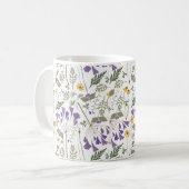 Ceramic Coffee Mug with Wraparound Flower Print Kaffeetasse (Vorderseite Links)