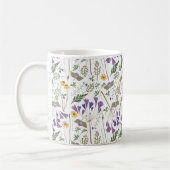 Ceramic Coffee Mug with Wraparound Flower Print Kaffeetasse (Links)