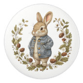 Ceramic Drawer Pull - Peter Rabbit Inspired Keramikknauf (Vorderseite)