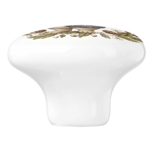 Ceramic Drawer Pull - Peter Rabbit Inspired Keramikknauf (Seitenansicht)