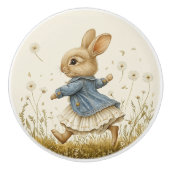 Ceramic Drawer Pull - Running Free Keramikknauf (Vorderseite)