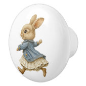 Ceramic Drawer Pull - Running Free no Background Keramikknauf (Rechts)