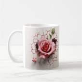 Ceramic Flower Mug Rose Kaffeetasse (Links)