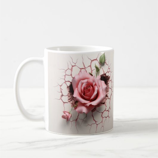 Ceramic Flower Mug Rose Kaffeetasse (Links)
