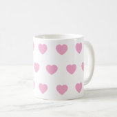 Ceramic Heart Travel Mug, Handmade Pottery Coffee  Kaffeetasse (VorderseiteRechts)