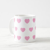 Ceramic Heart Travel Mug, Handmade Pottery Coffee  Kaffeetasse (Vorderseite Links)
