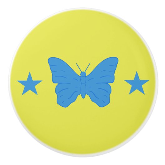 Ceramic knob pull with flag of Bady Bassit Keramikknauf (Vorderseite)