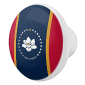 Ceramic knob pull with flag of Mississippi State Keramikknauf (Rechts)
