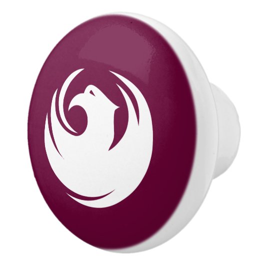 Ceramic knob pull with flag of Phoenix City Keramikknauf (Rechts)