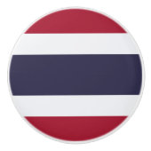 Ceramic knob pull with flag of Thailand Keramikknauf (Vorderseite)