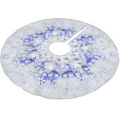 Ceramic Lace Blue of Greece & snowflake Polyester Weihnachtsbaumdecke (Schrägansicht)
