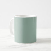 Ceramic Light Green Pastel Solid Color Mug Kaffeetasse (Vorderseite Links)
