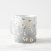 Ceramic mug, Daisy coffee mug, tea cup Kaffeetasse (Vorderseite Links)