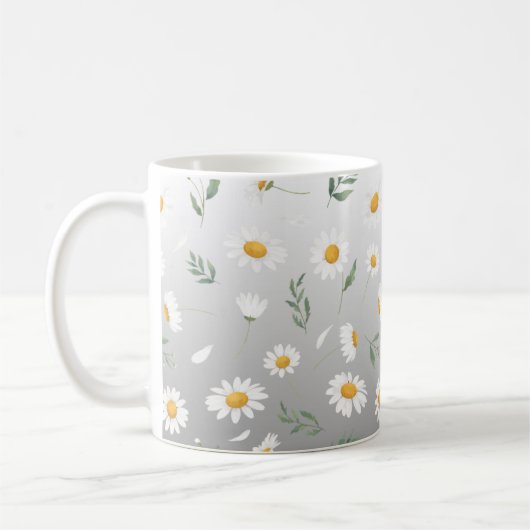 Ceramic mug, Daisy coffee mug, tea cup Kaffeetasse (Links)