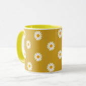 Ceramic mug, Daisy coffee mug, tea cup Tasse (Vorderseite Links)