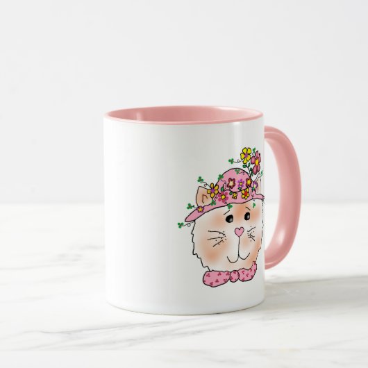 Ceramic Mug Kitty Tasse (VorderseiteRechts)