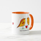 Ceramic Mug Sweet Friendship Birds Tasse (VorderseiteRechts)