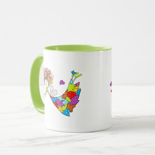 Ceramic Mug Whimsical Fairy Tasse (Vorderseite Links)