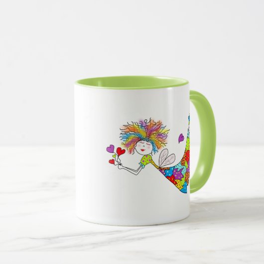 Ceramic Mug Whimsical Fairy Tasse (VorderseiteRechts)