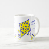 Ceramic Mug - Whimsical Kite with saying Kaffeetasse (VorderseiteRechts)