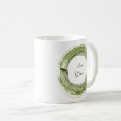 Ceramic mug with Eat Green design Kaffeetasse (VorderseiteRechts)