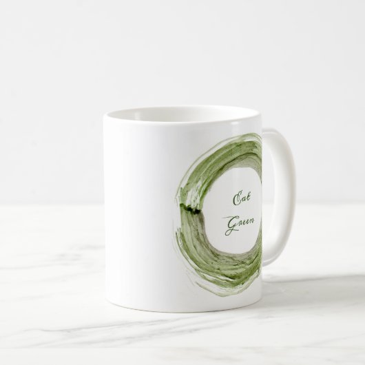 Ceramic mug with Eat Green design Kaffeetasse (VorderseiteRechts)