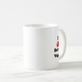 Ceramic mug with I Love Being Vegan design Kaffeetasse (VorderseiteRechts)