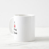 Ceramic mug with I Love Being Vegan design Kaffeetasse (Vorderseite Links)