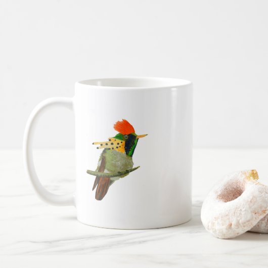 Ceramic mug with Tufted Coquette design Kaffeetasse (Mit Donut)